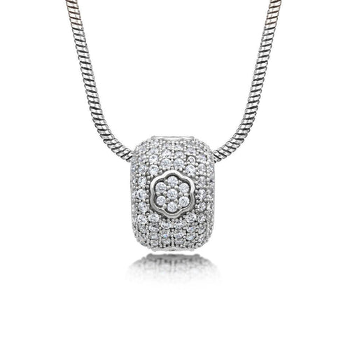 Silver Cubic Zirconia CZ Pendant