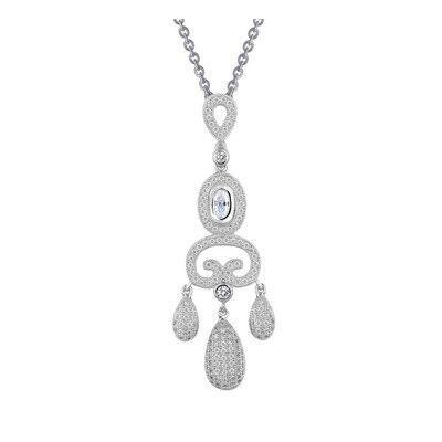 Silver Cubic Zirconia CZ Pendant