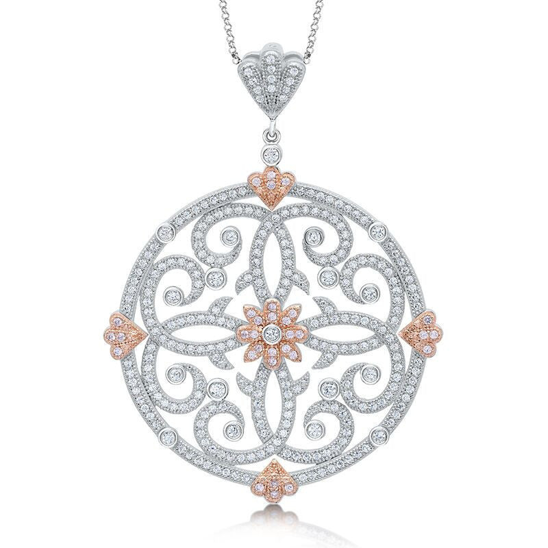 Silver Cubic Zirconia CZ Pendant